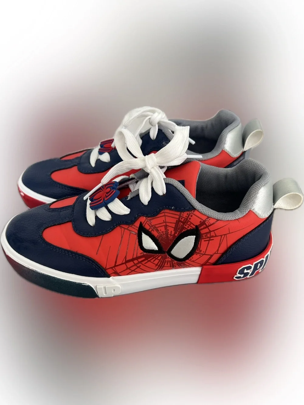 Marvel Spider-Man Low Top Unisex Kids Sneaker US 2 Red/Blue Synthetic Logo